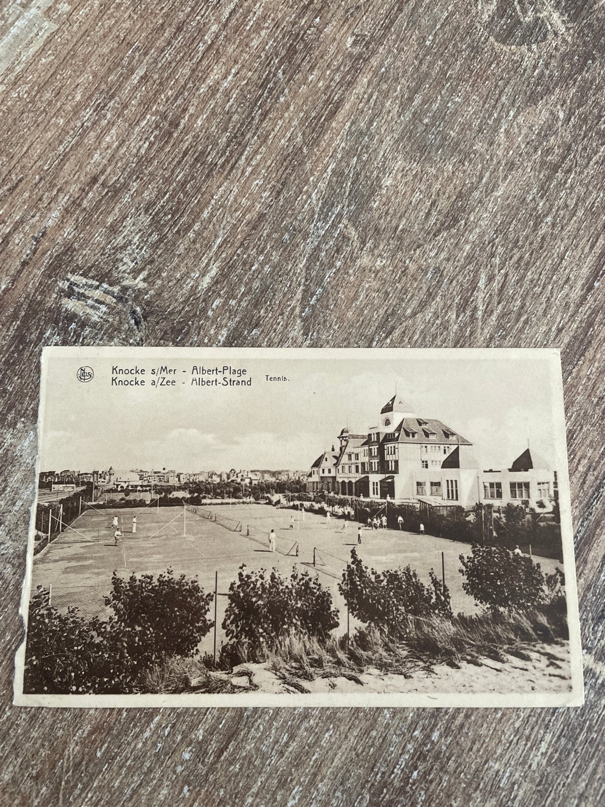 Oude Postkaart Knokke s/Mer Albert-Plage Tennis, Ophalen of Verzenden, Voor 1920, Gelopen, West-Vlaanderen