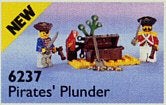 Lego Pirates Pirates I 6237 Pirates' Plunder, Lego, Compleet, Zo goed als nieuw, Complete set