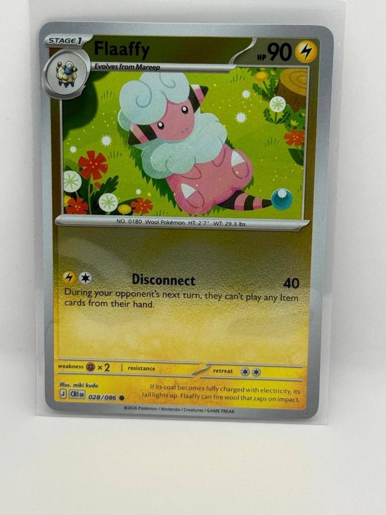 Flaaffy [Reverse Holo] #28 Pokemon Chaos Rising, Verzenden, Nieuw, Losse kaart, Foil