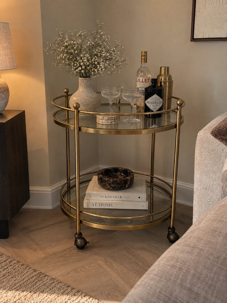 Maisons du Monde barcart | Zo goed als nieuw, Ophalen, Zo goed als nieuw, Goud, Vintage