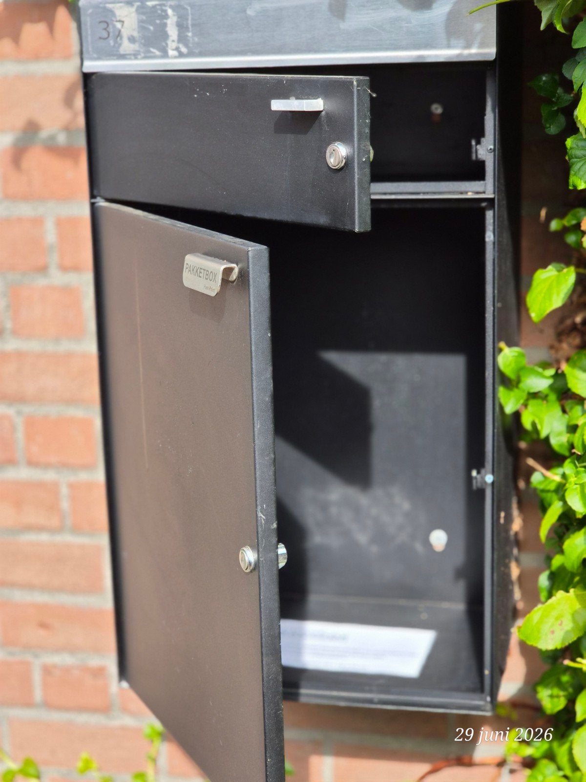 Post- en pakketbrievenbus voor pakketten en post, Tuin en Terras, Ophalen of Verzenden, Gebruikt, Wandbrievenbus