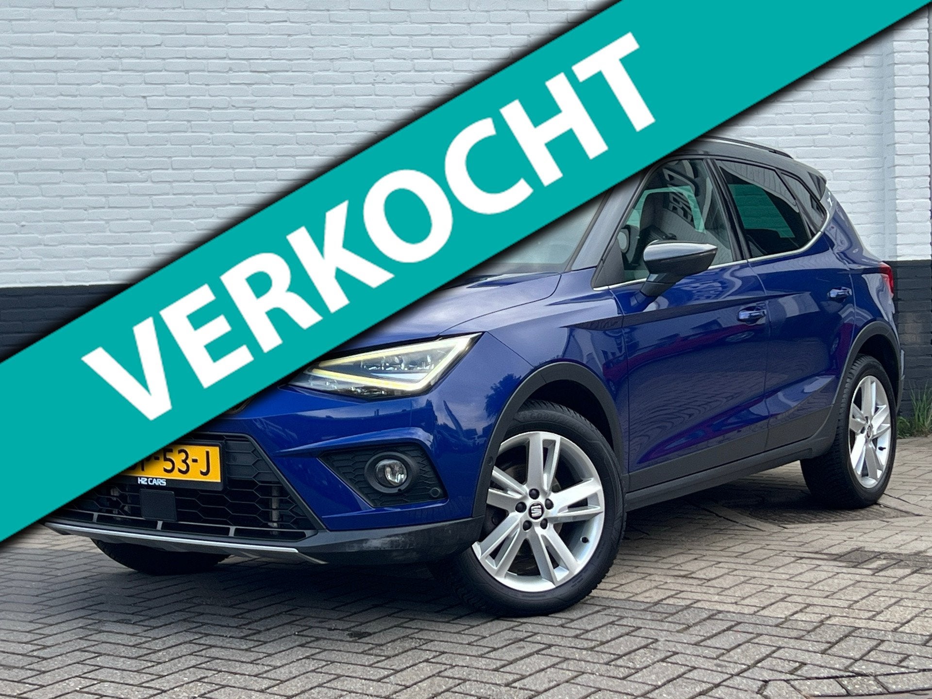 Seat Arona 1.0 TSI Xcellence Business Intense FR|Trekhaak|Ca, Dealer onderhouden, Stof, Blauw, 116 pk