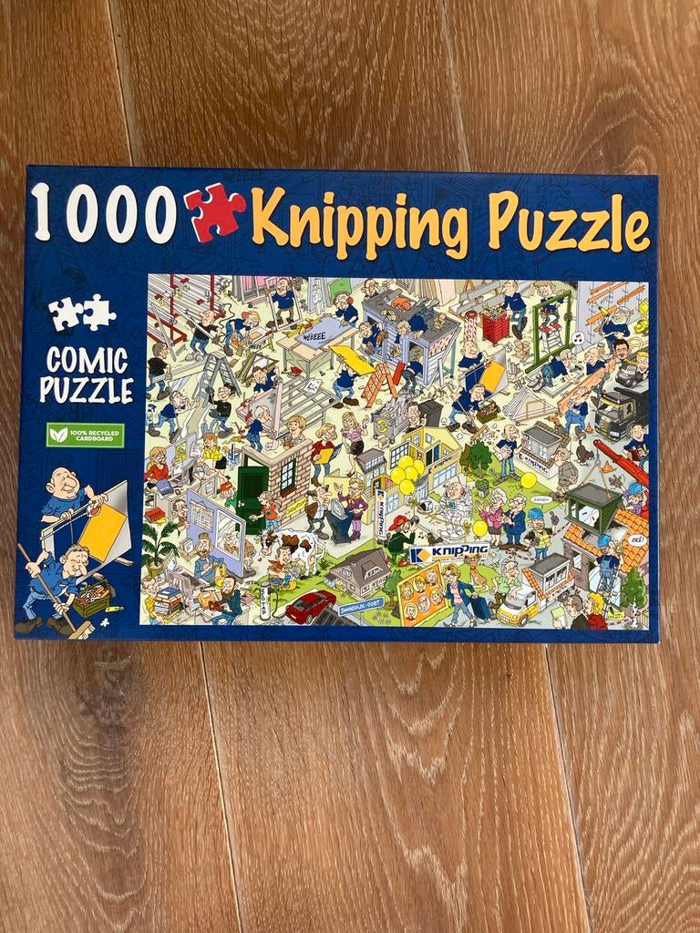Knipping Comic Puzzel 1000 stukjes - Nieuwstaat, Ophalen of Verzenden, 500 t/m 1500 stukjes, Zo goed als nieuw, Legpuzzel