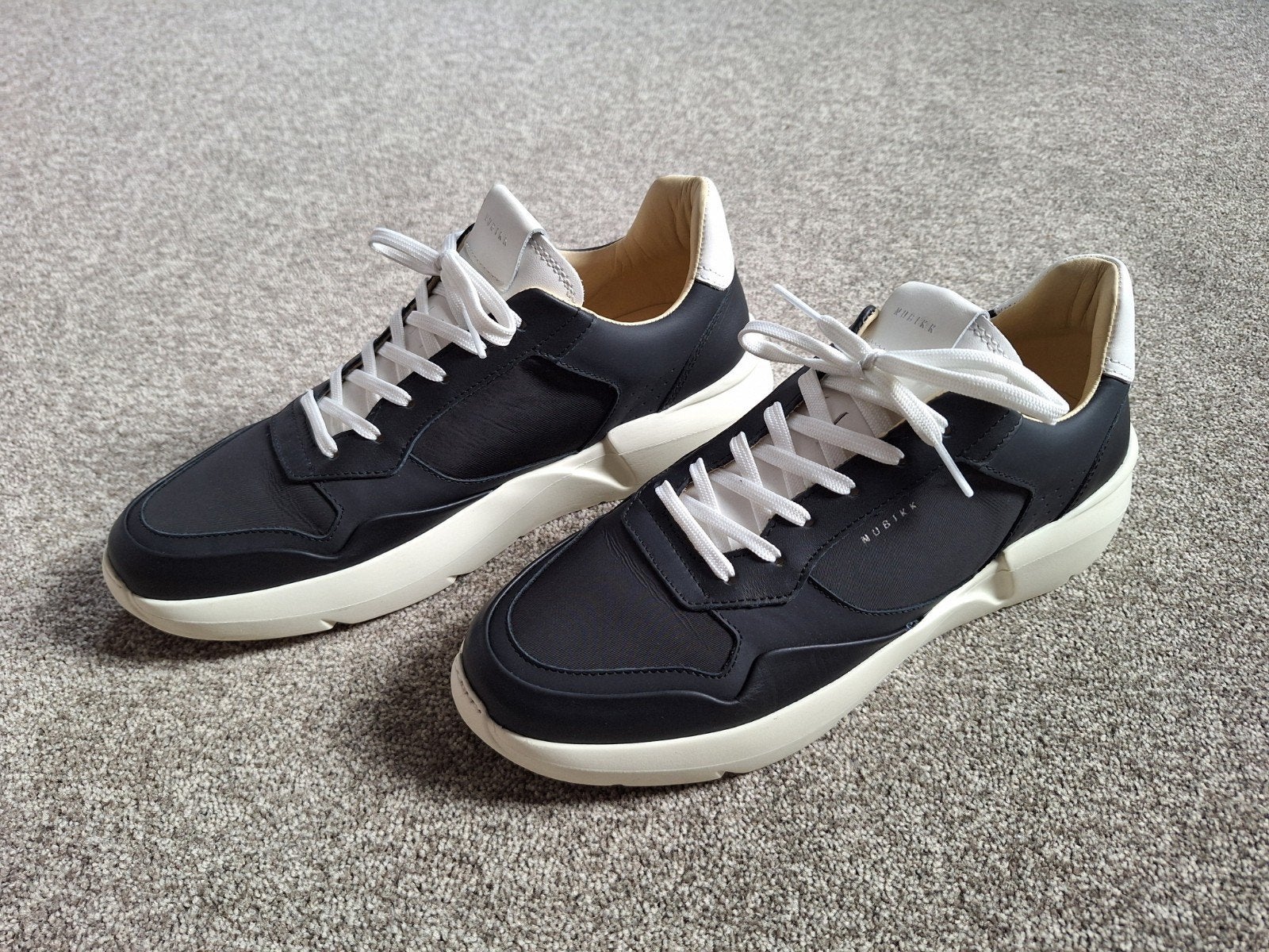 Nubikk zwarte lederen schoenen - als nieuw, maat 42, Nubikk, Zwart, Nieuw, Ophalen of Verzenden