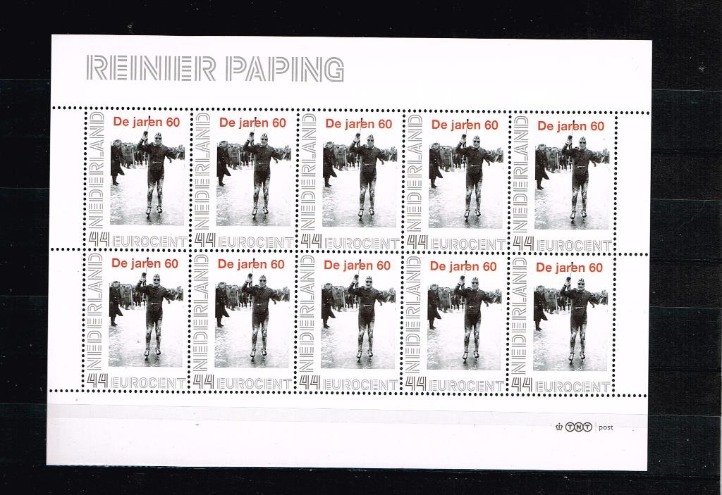Reinier Paping de jaren 60 persoonlijke zegel vel 10x44, Postzegels en Munten, Verzenden, Na 1940, Postfris