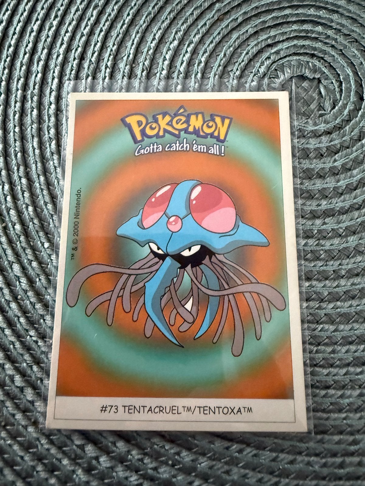 Dunkin Boomer Pokémon Sticker #73 Tentacruel/Tentoxa, Ophalen of Verzenden, Gebruikt, Losse kaart