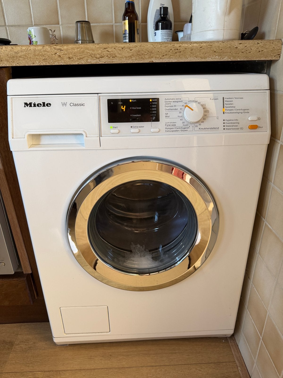 Miele W Classic Wasmachine - Voorlader, Ophalen, Gebruikt, Voorlader, Kort programma