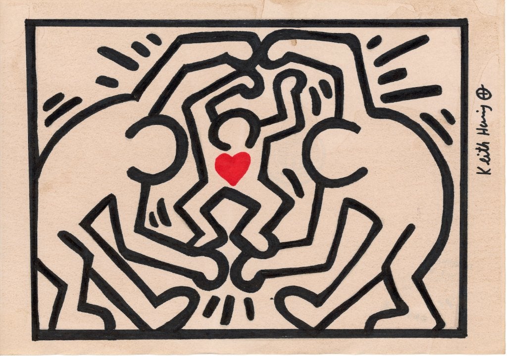 Keith Haring Artwork, Ophalen of Verzenden