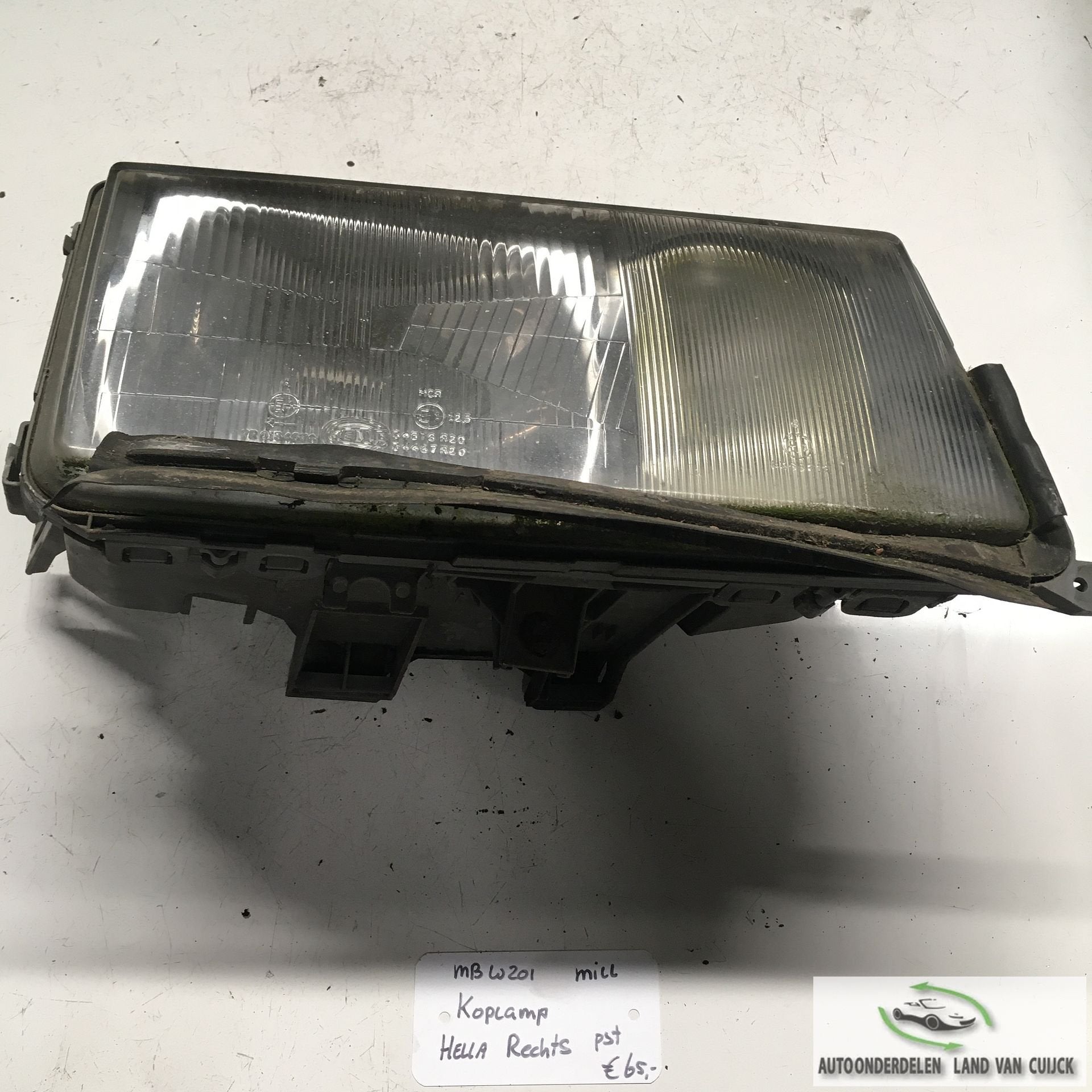 Mercedes W124  1986    Koplamp Hella   Rechtsvoor, Gebruikt, -, -, Ophalen of Verzenden