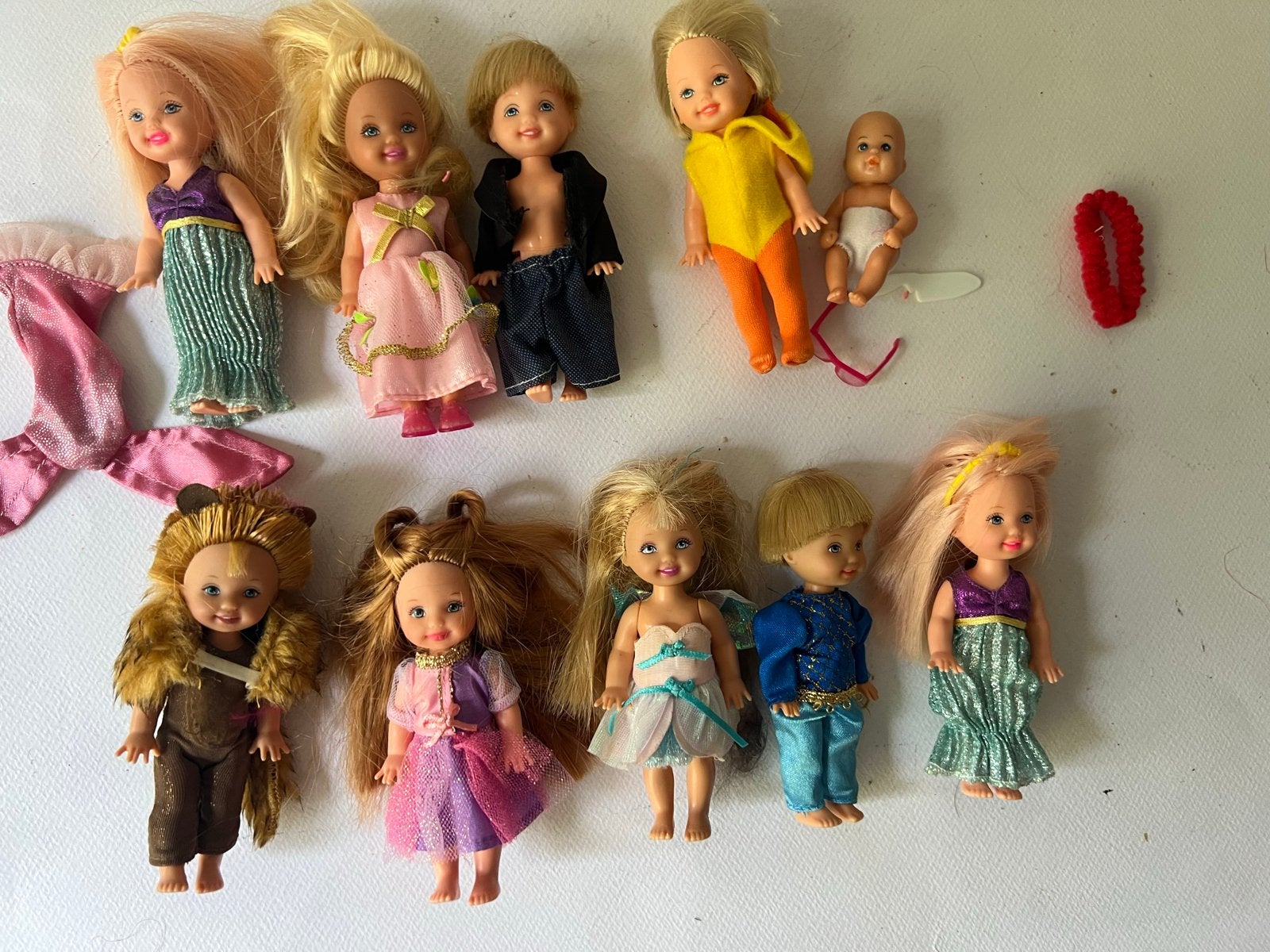 Grote set Shelly club Kelly, Jenny, Tommy, Barbie popjes, Ophalen, Zo goed als nieuw, Barbie