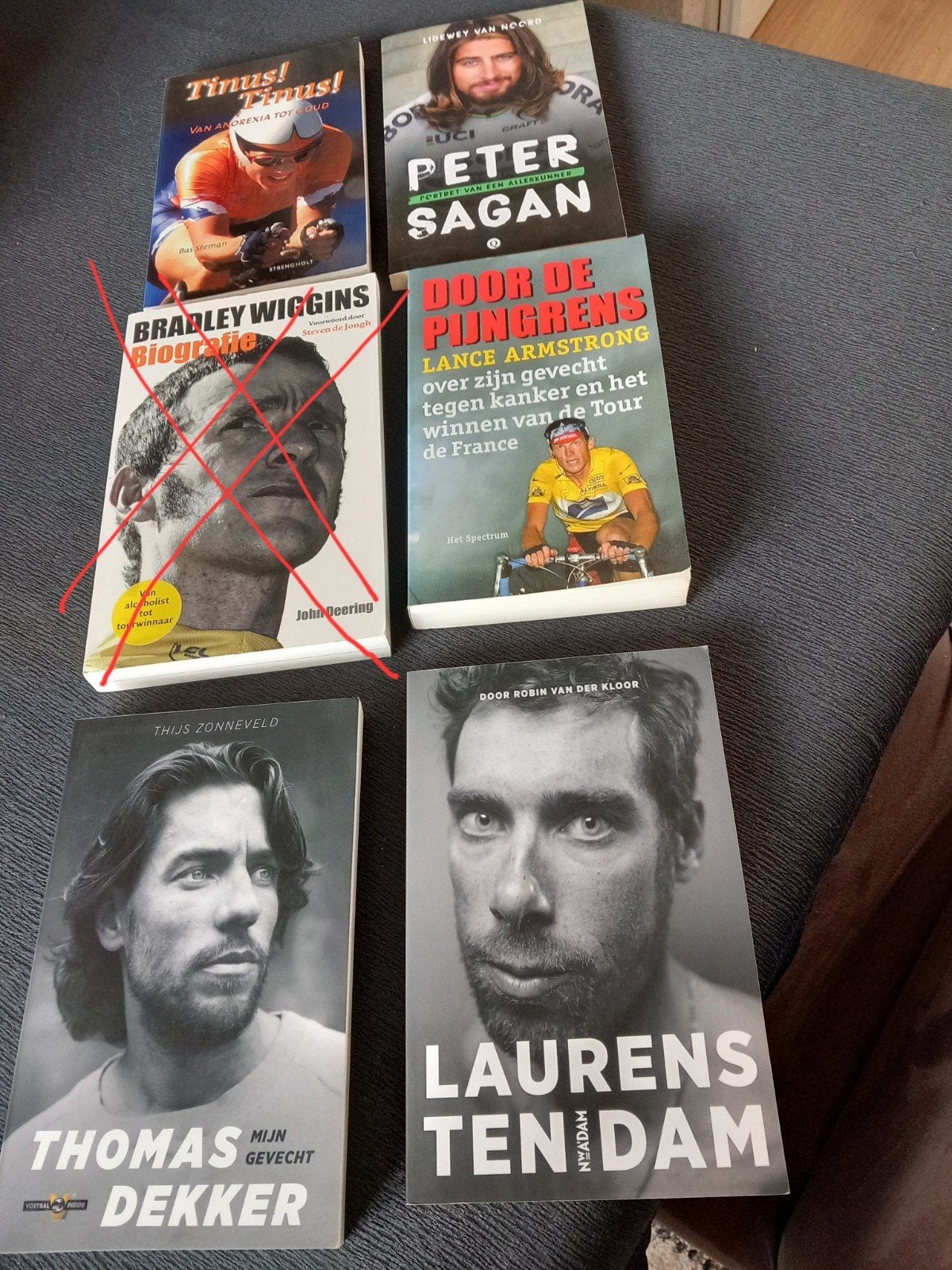 5x biografie wielrennen, Boeken, Ophalen of Verzenden, Nieuw, Lopen en Fietsen