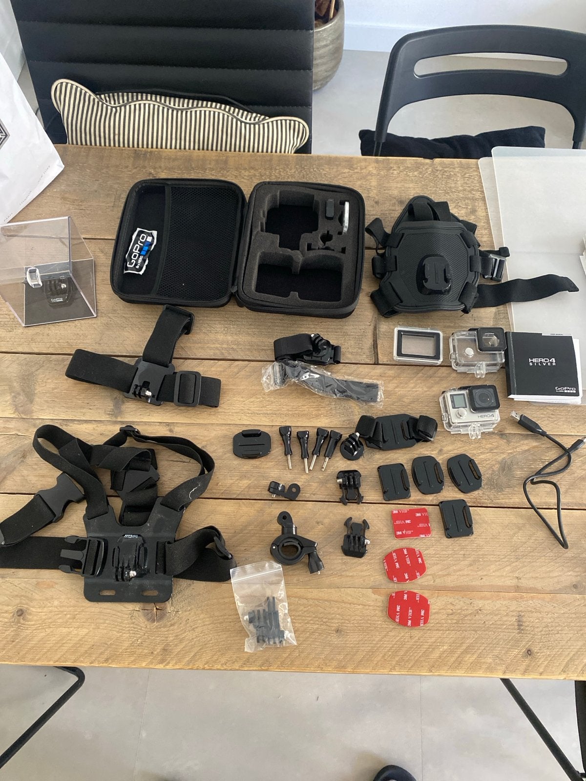 GoPro HERO4 Silver met uitgebreide accessoireset, Audio, Tv en Foto, Actiecamera's, Ophalen of Verzenden, Gebruikt, GoPro