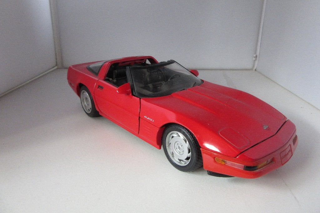Chevrolet Corvet ZR1 cabrio 1992 1;18, Ophalen of Verzenden, Zo goed als nieuw, Auto, Maisto