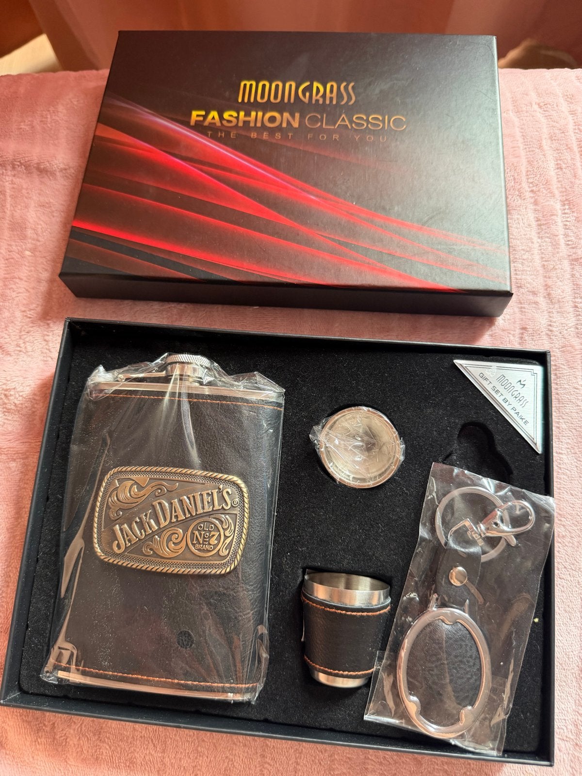 Jack Daniel's Heupfles Giftset - Nieuw in doos, Ophalen of Verzenden, Nieuw
