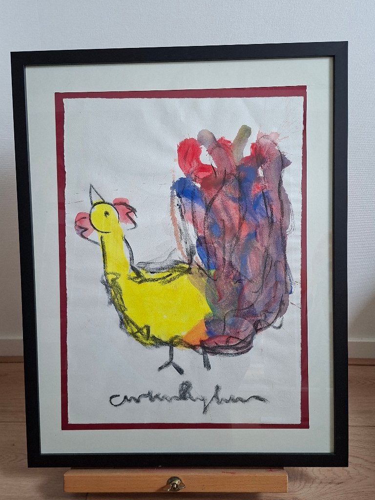 Heyboer origineel werk, simpele lijst 54x68cm, Ophalen