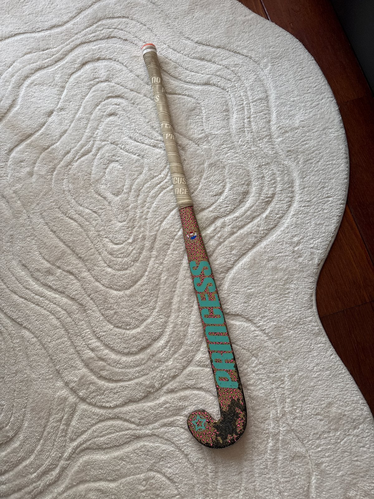 Hockeystick met uniek design - Gebruikt, Sport en Fitness, Ophalen of Verzenden, Gebruikt, Stick