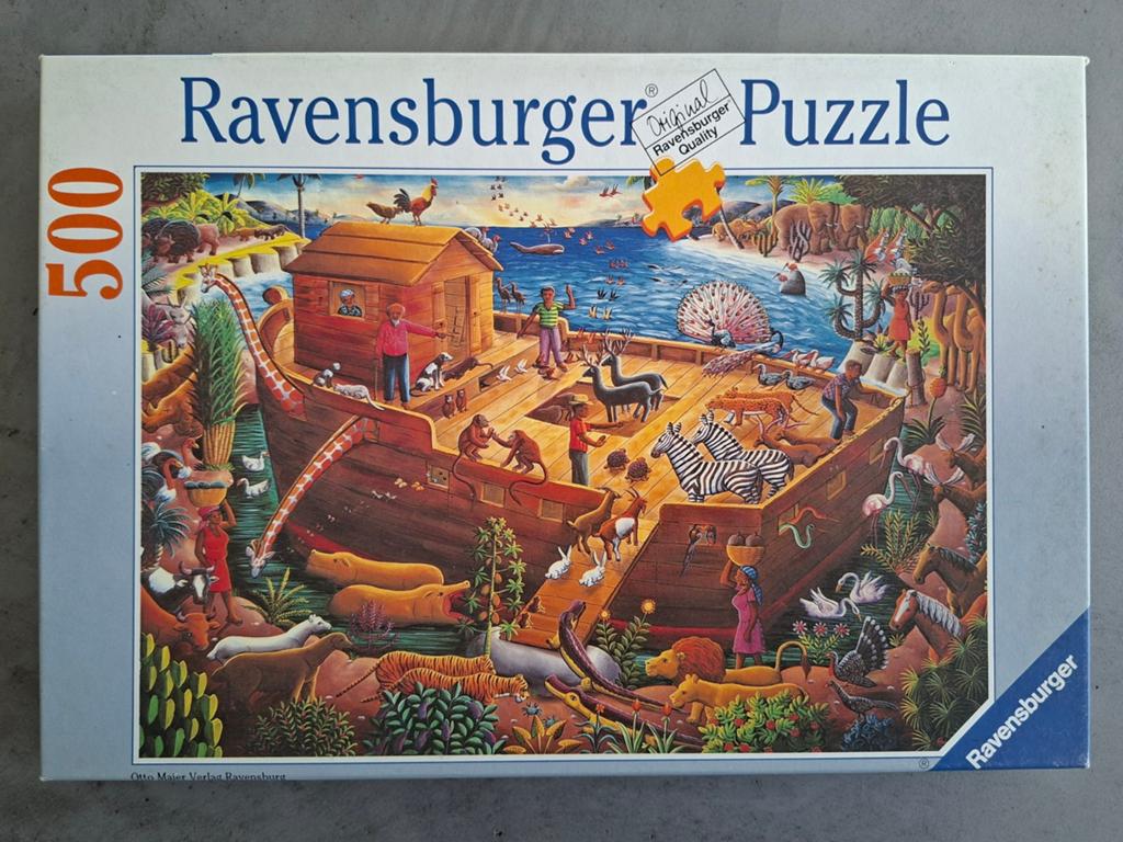 Ravensburger, Ark van Noach, 500st, Hobby en Vrije tijd, Denksport en Puzzels, Ophalen of Verzenden, 500 t/m 1500 stukjes, Gebruikt