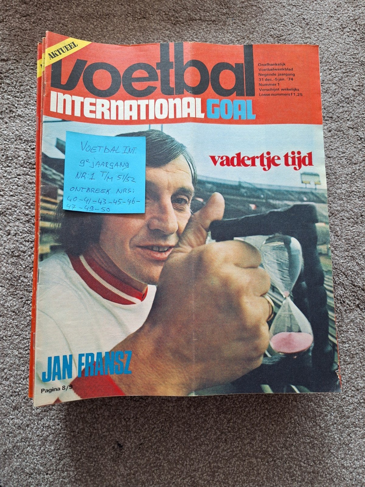 Voetbal International Goal bladen., Ophalen of Verzenden, Gebruikt, Overige binnenlandse clubs, Boek of Tijdschrift