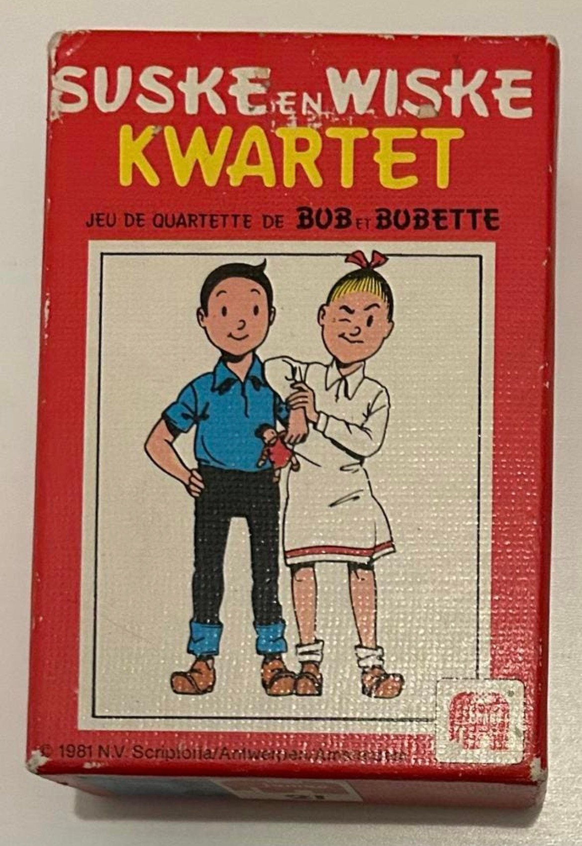 Suske en Wiske Kwartet Spel 1981 Jumbo COMPLEET, Verzamelen, Ophalen of Verzenden, Gebruikt, Kwartet(ten)