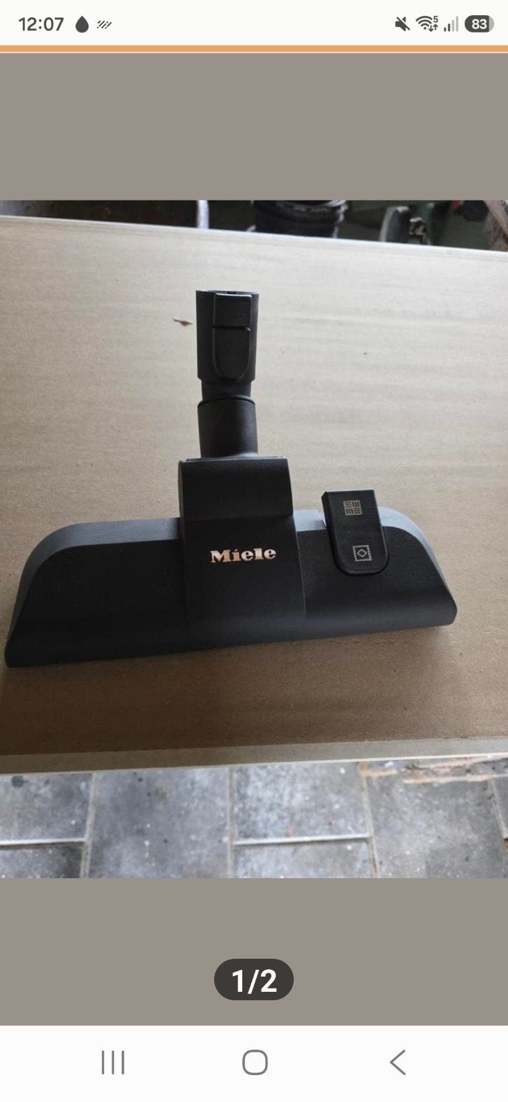 Miele Fiberteq stofzuigermondstuk, Gebruikt, Overige typen, Ophalen of Verzenden, Miele