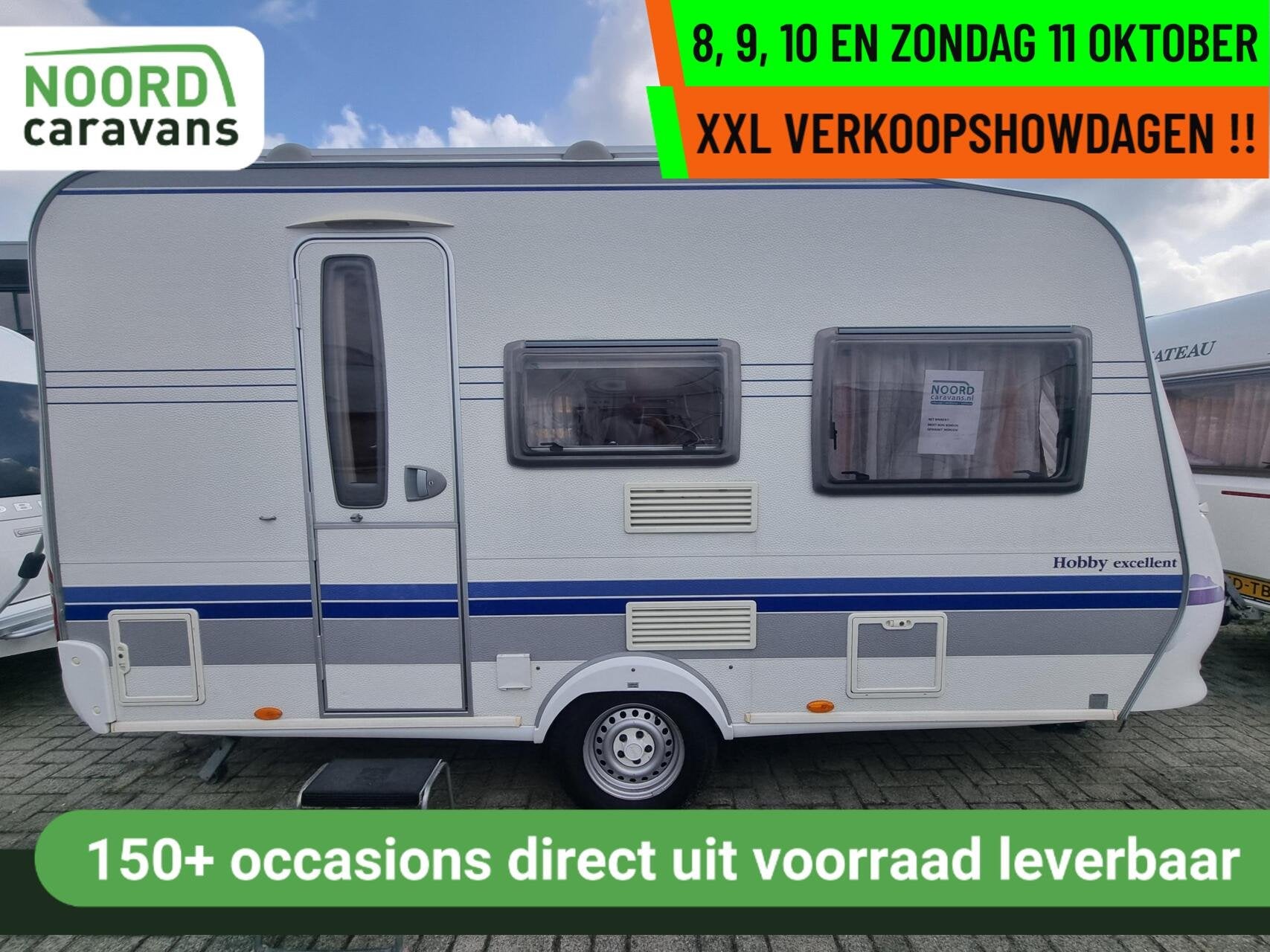 Hobby Excellent 400 sf VOORTENT + LUIFEL + DWARSBED, Hobby, Bedrijf, 750 - 1000 kg, 5 tot 6 meter