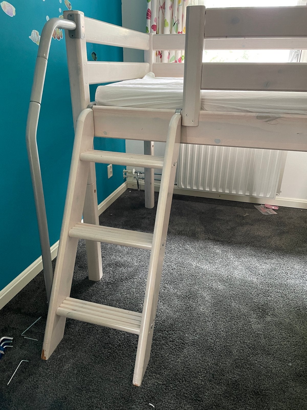 Flexa half hoogslaper en laag bed (ombouwbaar), Ophalen, Gebruikt, 90 cm, Eenpersoons