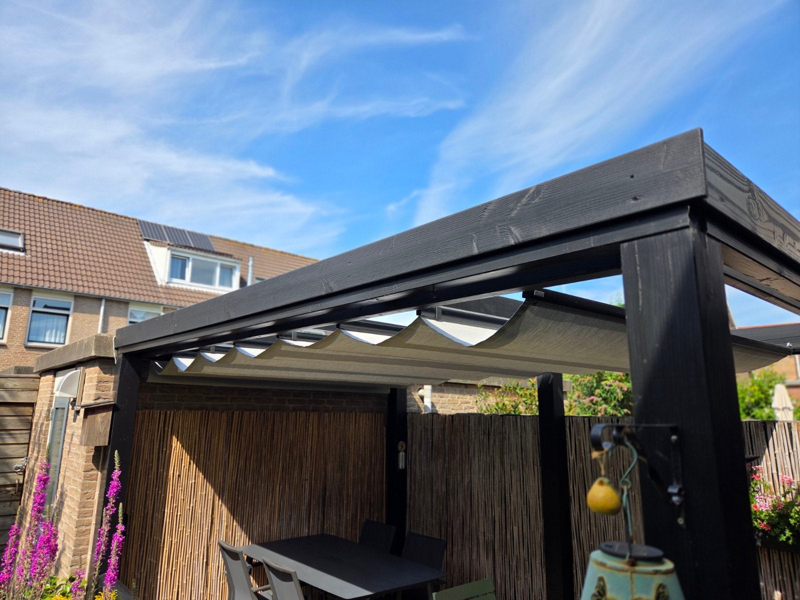 LUXXOUT Solem zonwering -  lichtgrijs gemeleerd 247 x 380, Ophalen, Overige typen, 300 cm of meer, Minder dan 250 cm
