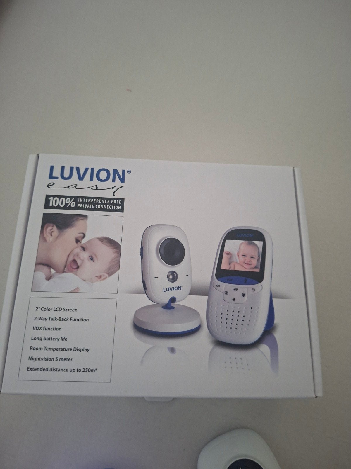 In prijs verlaagd: Luvion Easy Babyfoon met Camera en Terugs, Kinderen en Baby's, Ophalen, Gebruikt, 250 meter of meer, Camera