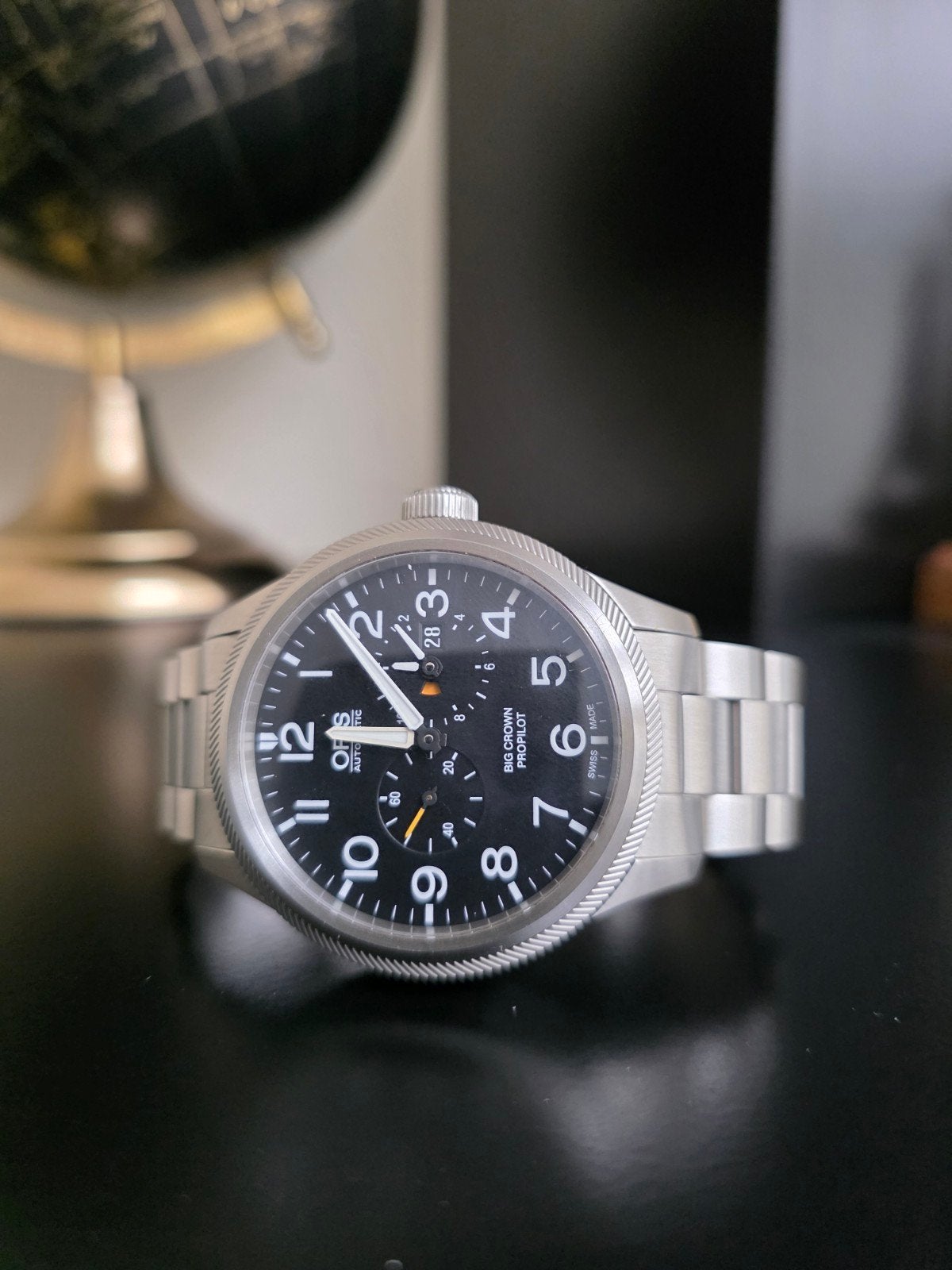 Oris Big Crown ProPilot Big Date - Zo goed als nieuw, Overige merken, Staal, Staal, Polshorloge