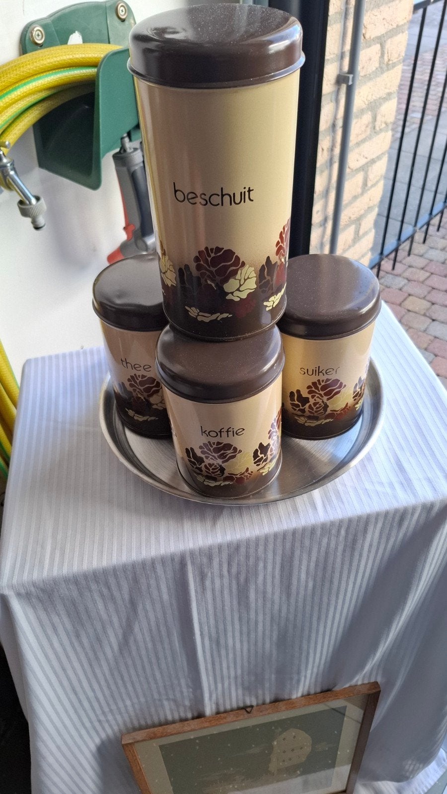 Koffie thee suiker beschuitbus, Ophalen of Verzenden