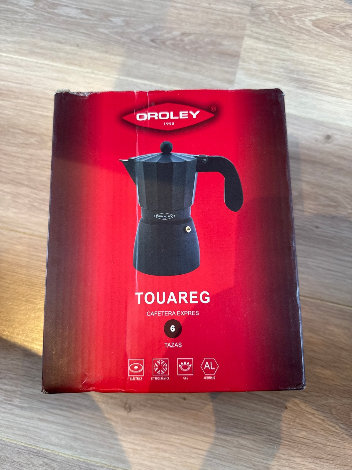 Orolei Touareg Espressomaker - 6 kopjes, Ophalen, Espresso apparaat, Gemalen koffie, Zo goed als nieuw