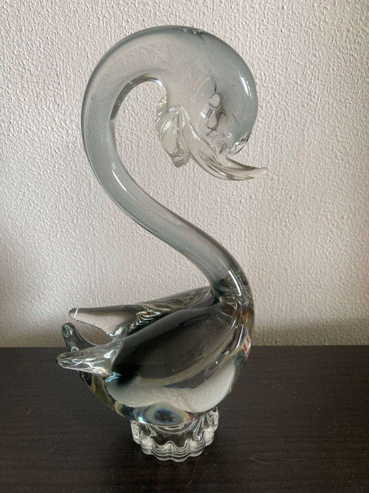 Vintage Rookglas Zwaan Jaren '60 - 24cm - Perfecte Staat, Ophalen of Verzenden