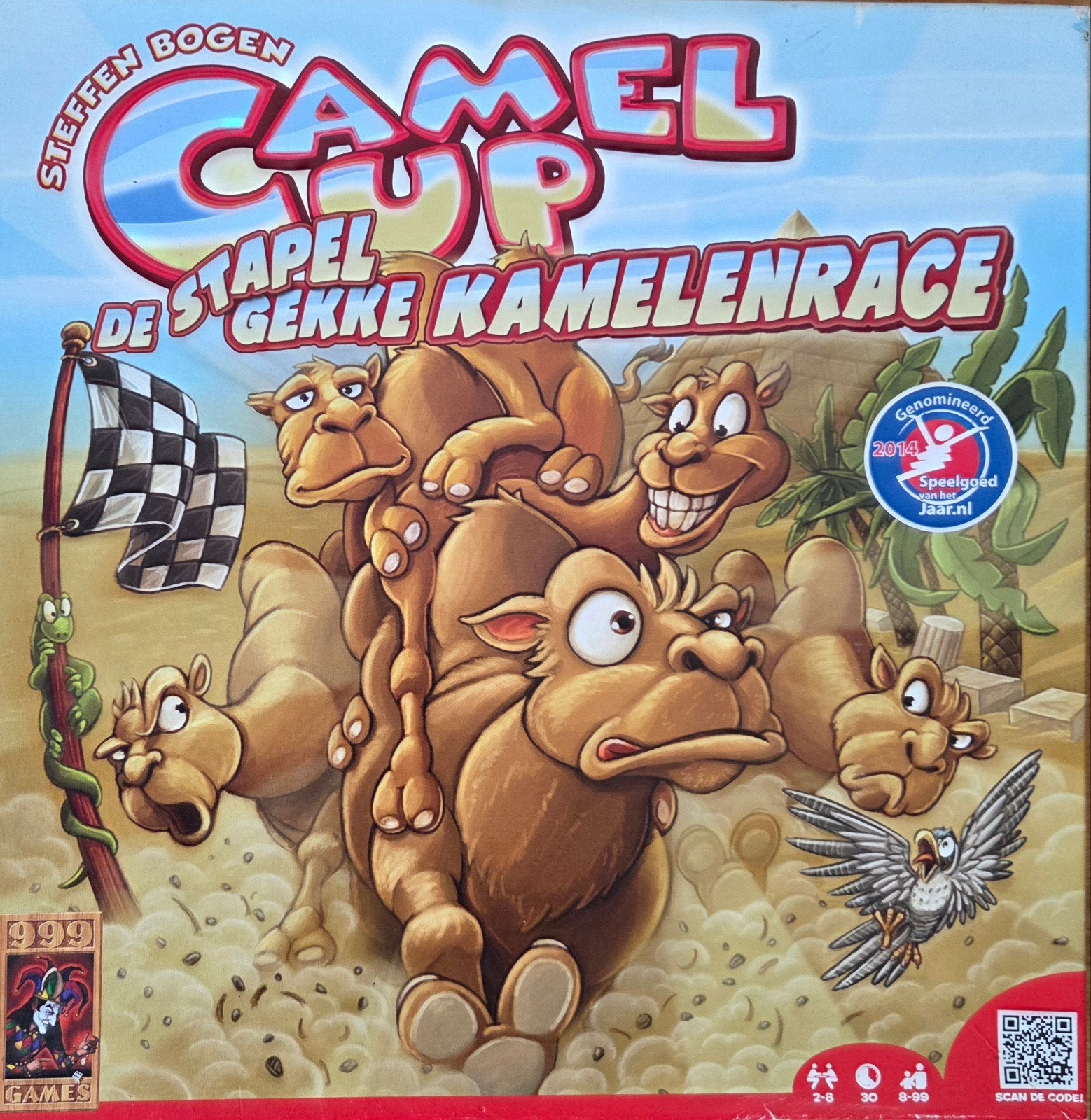 Camel Up: De Stapel Gekke Kamelenrace - Bordspel: € 20,-, Hobby en Vrije tijd, Gezelschapsspellen | Bordspellen, Vijf spelers of meer