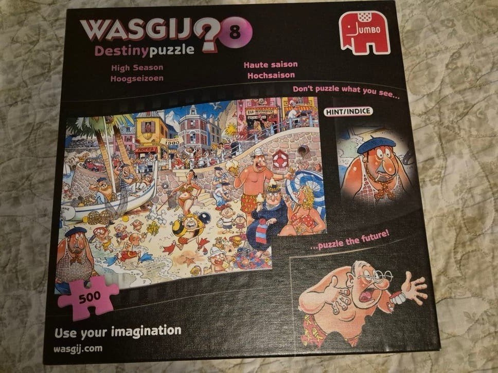Wasgij Destiny 8 Hoogseizoen 500 stukjes Jumbo puzzel, Ophalen of Verzenden, 500 t/m 1500 stukjes, Gebruikt, Legpuzzel