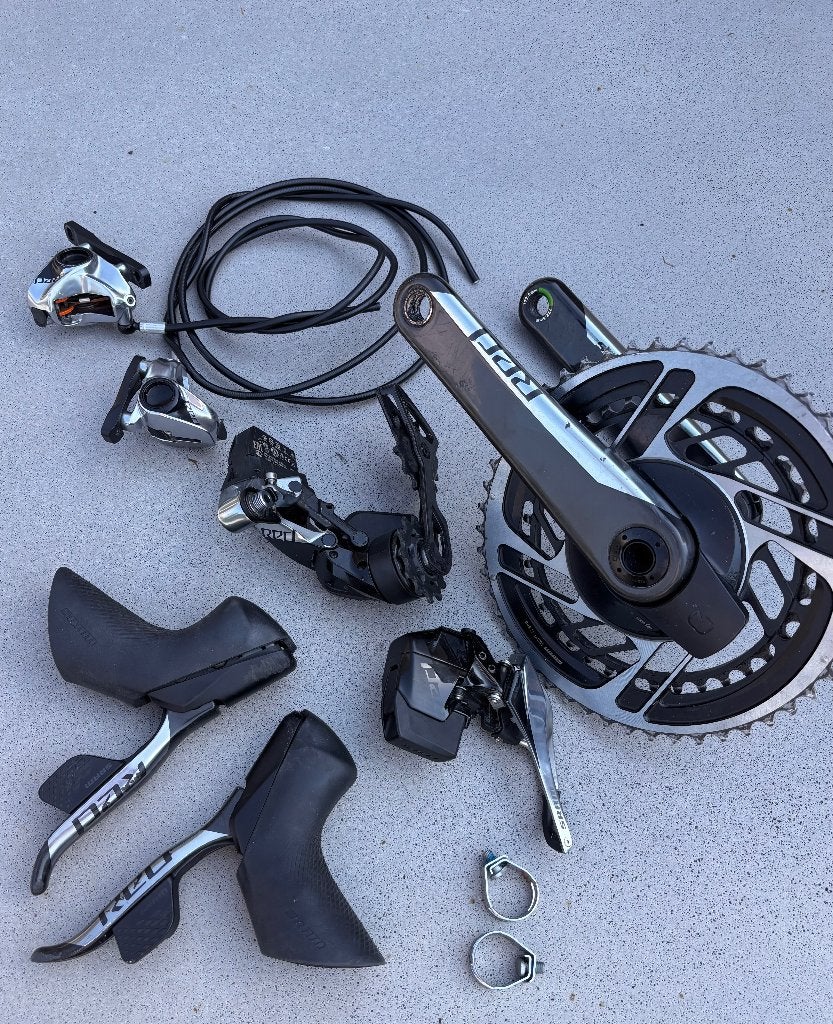 SRAM RED eTap AXS D1 2x12 groepset met powermeter L/R, Fietsen en Brommers, Fietsonderdelen, Ophalen, Gebruikt, Overige typen