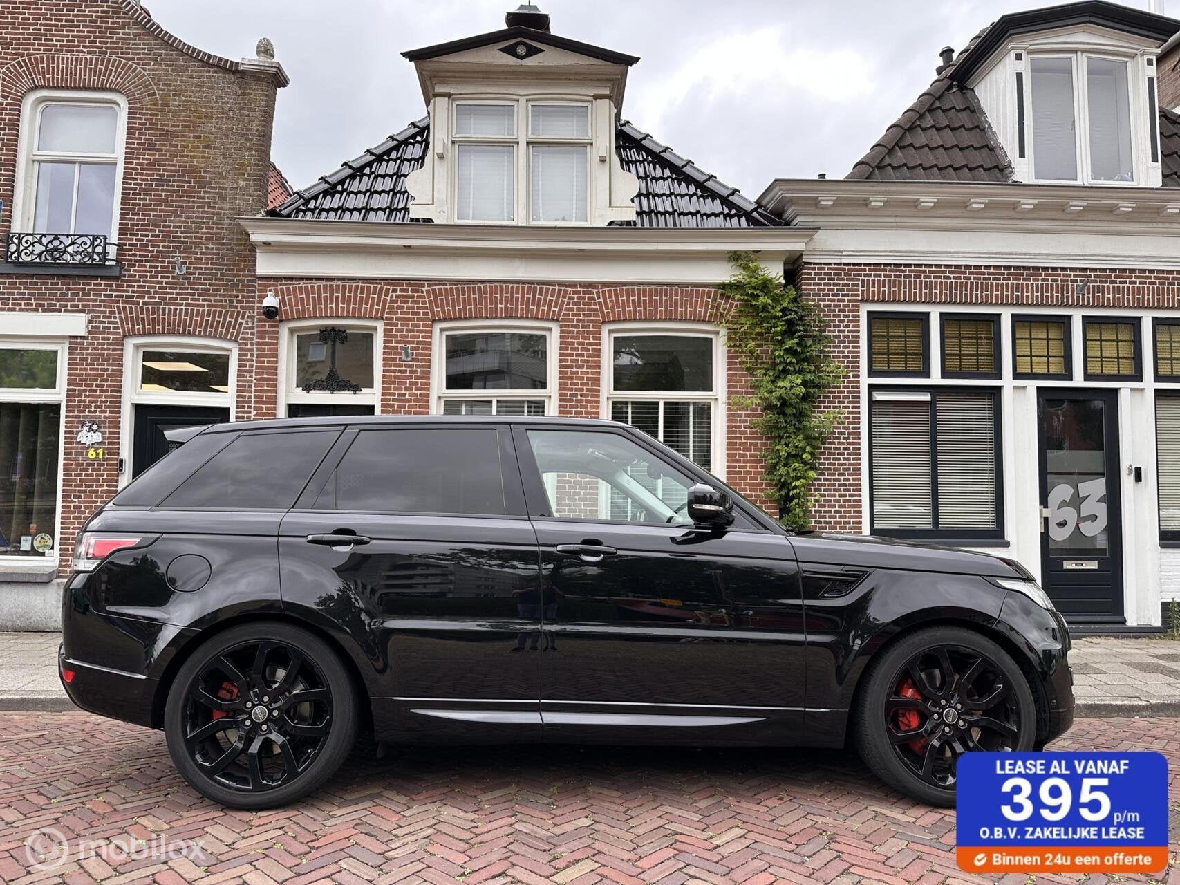 Range Rover Sport 3.0 Black on Black,trekhaak,panorama, TOP!, Euro 5, Gebruikt, Zwart, 2993 cc