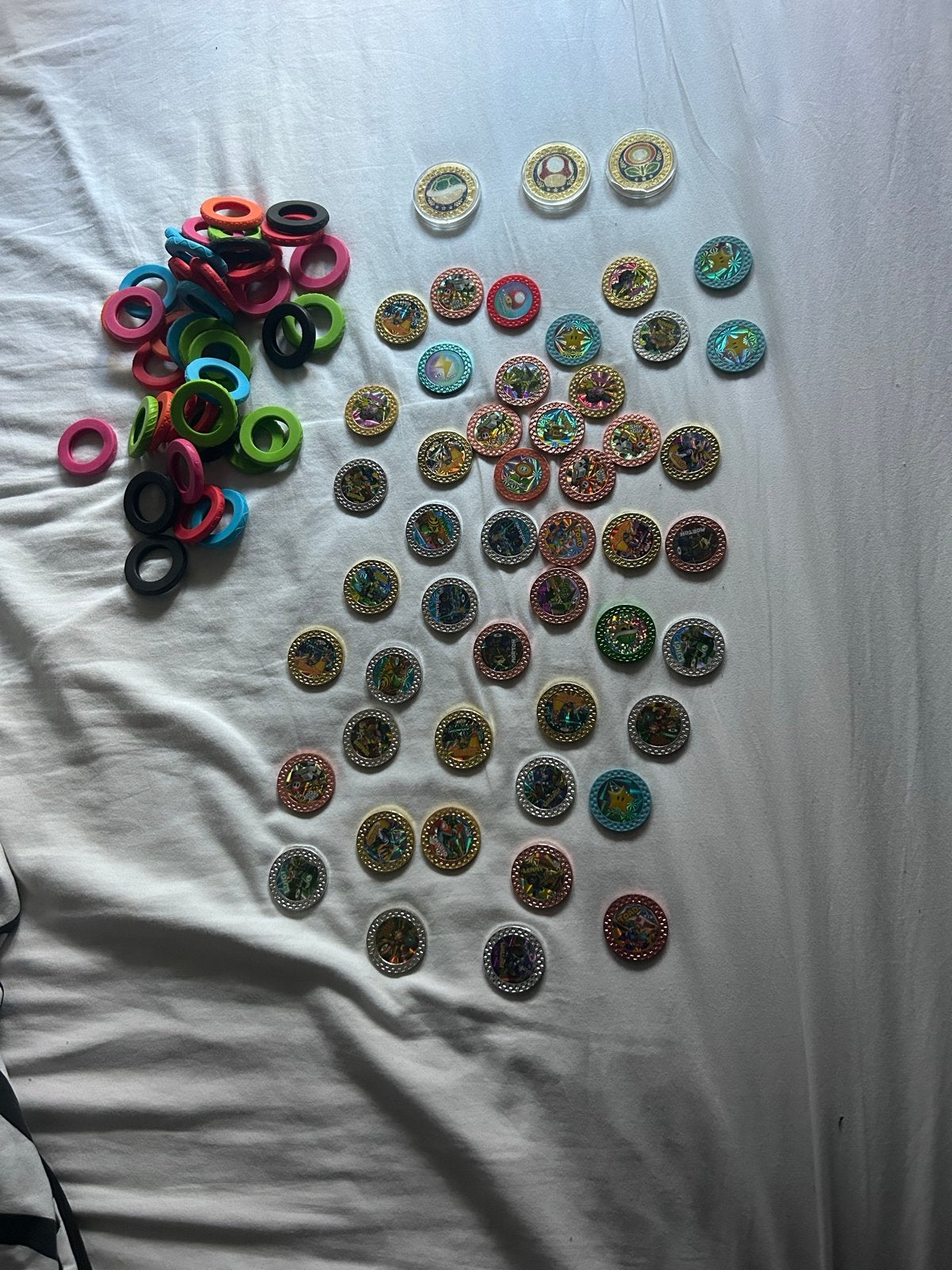 Mario Kart munten met ringen + 3 speciale munten, Verzamelen, Ophalen, Gebruikt