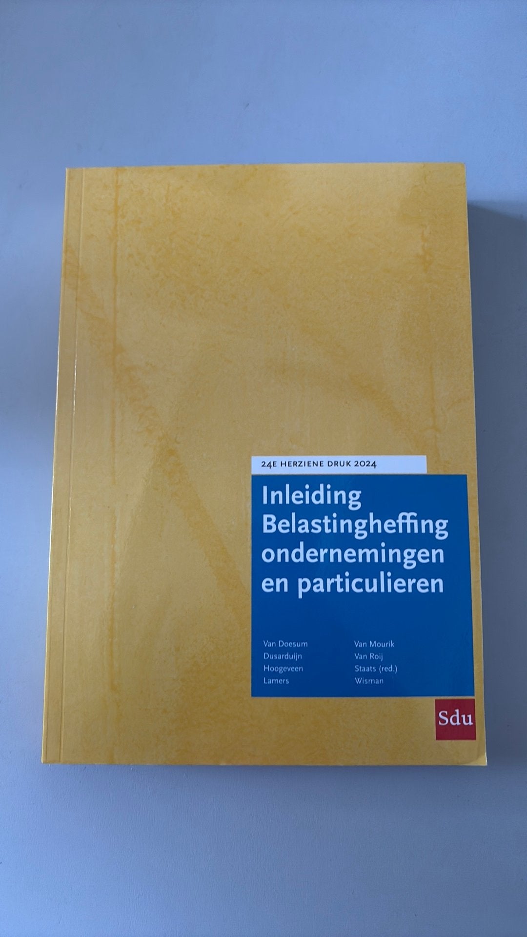 Inleiding belastingheffing ondernemingen en particulieren, Ophalen of Verzenden, Beta, Nieuw, WO
