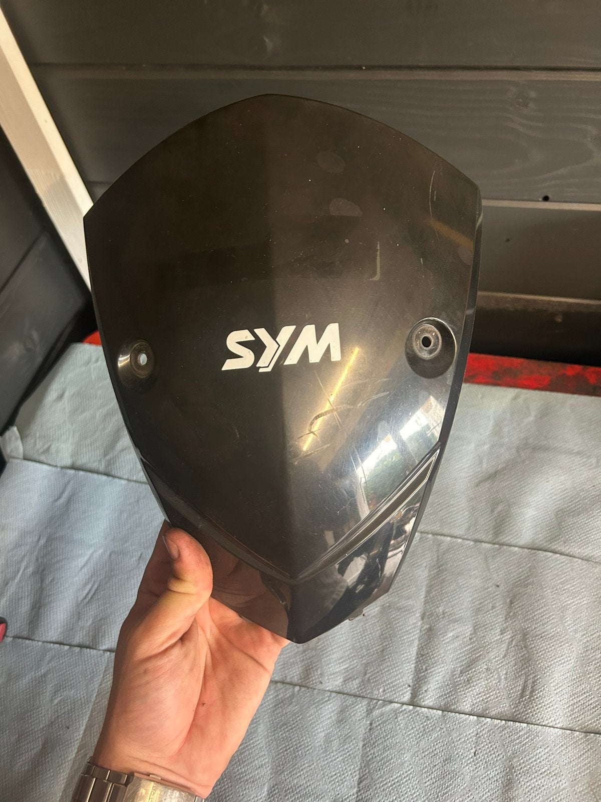 Sym laag windscherm | nette staat, Verzenden, Gebruikt, Kap