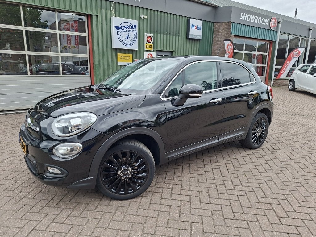 Fiat 500X 1.4 T M-Air Lounge (bj 2016, semi-automaat), Auto's, Fiat, Gebruikt, 4 cilinders, 500X, Zwart