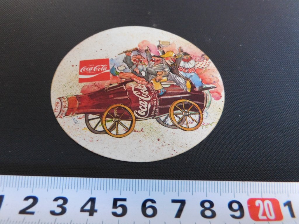 sticker frisdrank carnaval optocht wagen fles coca-cola, Ophalen, Zo goed als nieuw
