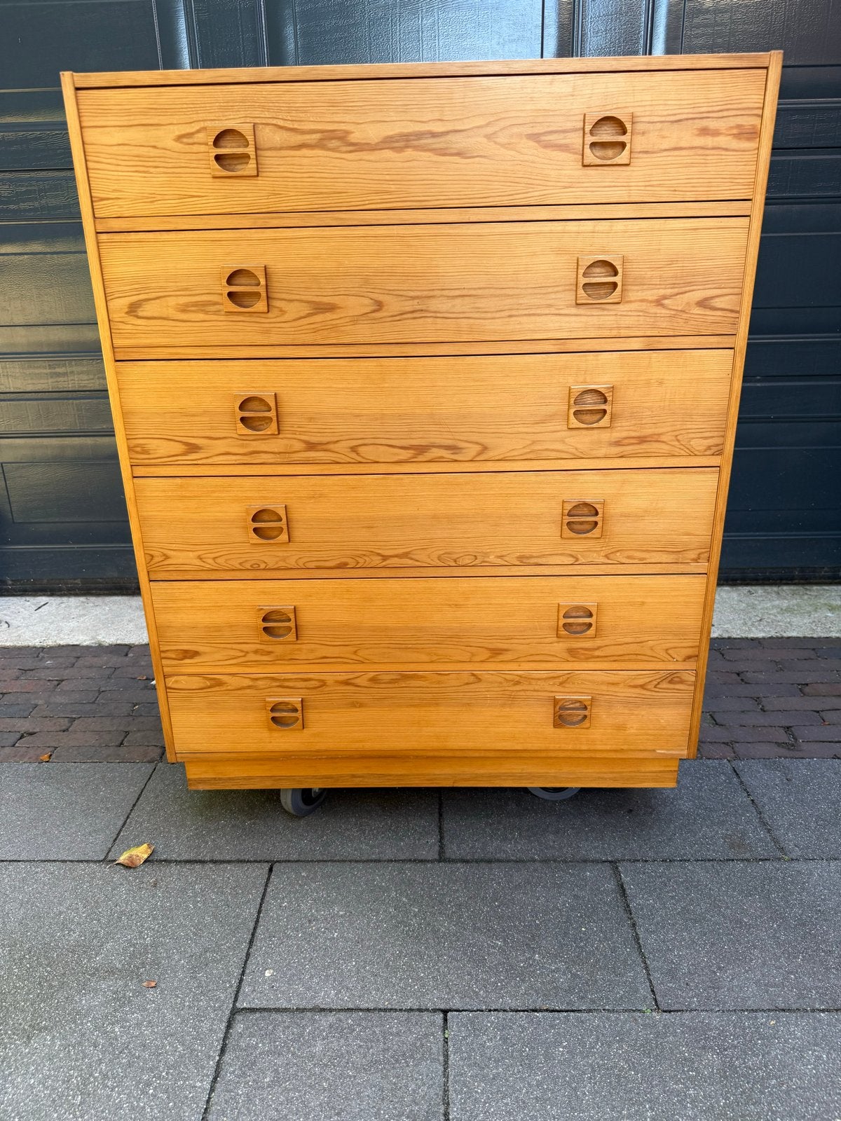 Houten ladekast 88x76x36cm met 6 laden, Ophalen, Gebruikt, Gijosvintage, 5 laden of meer