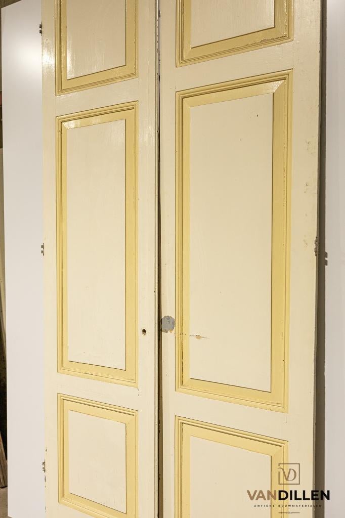 Mooie set openslaande antieke hoge deuren 277 x 135, Ophalen, Gebruikt, Binnendeur, Vouwdeur