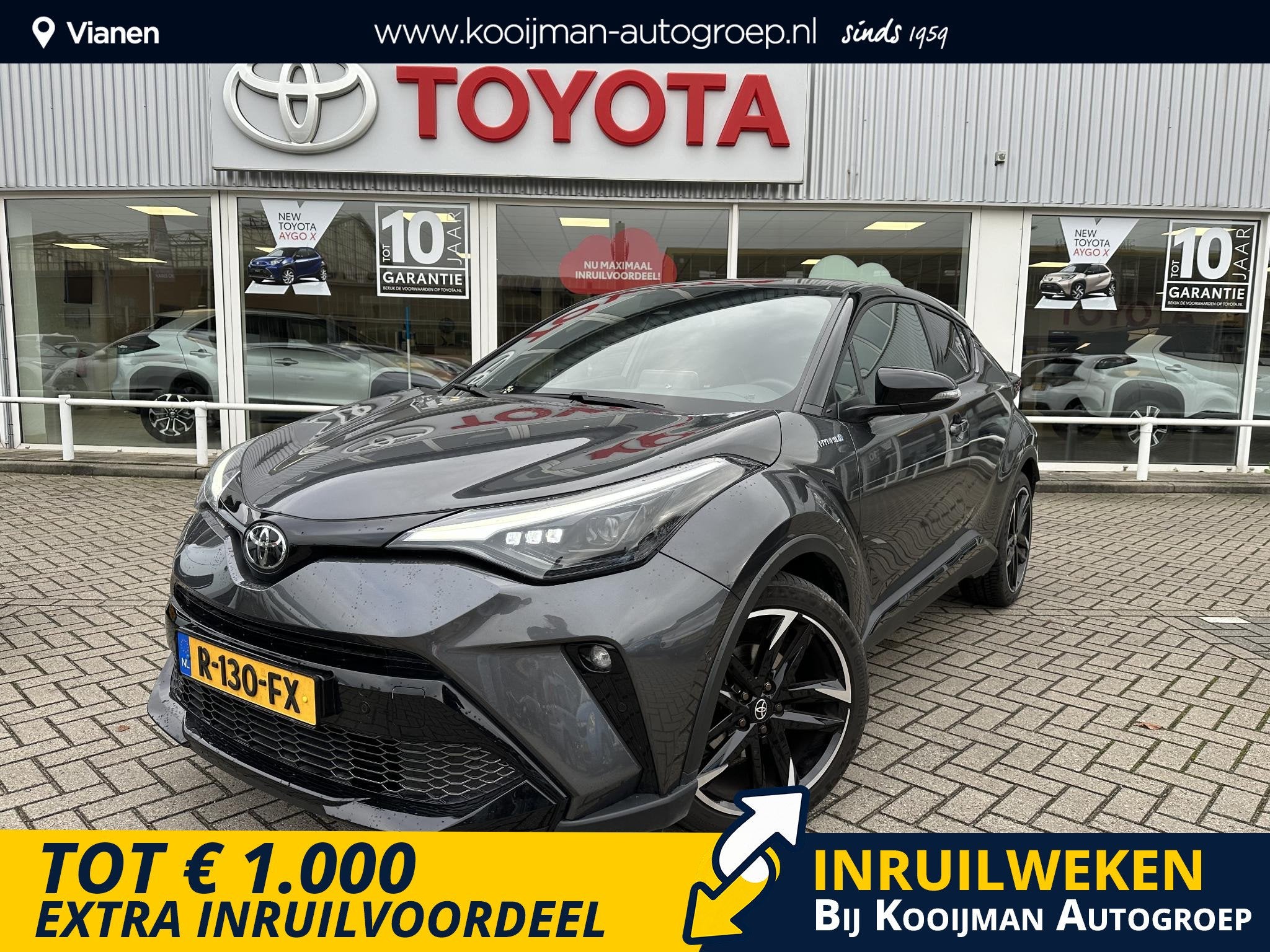 Toyota C-HR 1.8 Hybrid GR-Sport NL Auto, slechts 88000km bom, Auto's, Euro 6, Alcantara, 122 pk, Origineel Nederlands