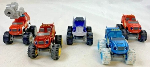 Fisher-Price Blaze en de Monsterwielen 5 stuks metaal Set, Coolsingel 104, 3011 AG Rotterdam, Netherlands, Verzenden, Zo goed als nieuw