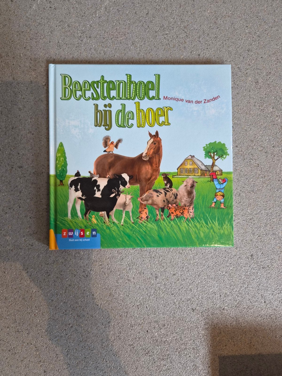 Beestenboel bij de boer - Informatief kinderboek, Ophalen of Verzenden, Zo goed als nieuw, Monique van der Zanden, 3 tot 4 jaar
