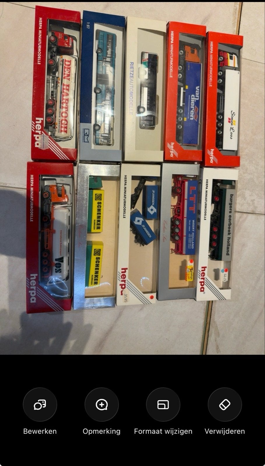 Herpa Miniatuurmodellen Vrachtwagens - Diverse Merken, Ophalen, Zo goed als nieuw, 1:50 of kleiner, Truck