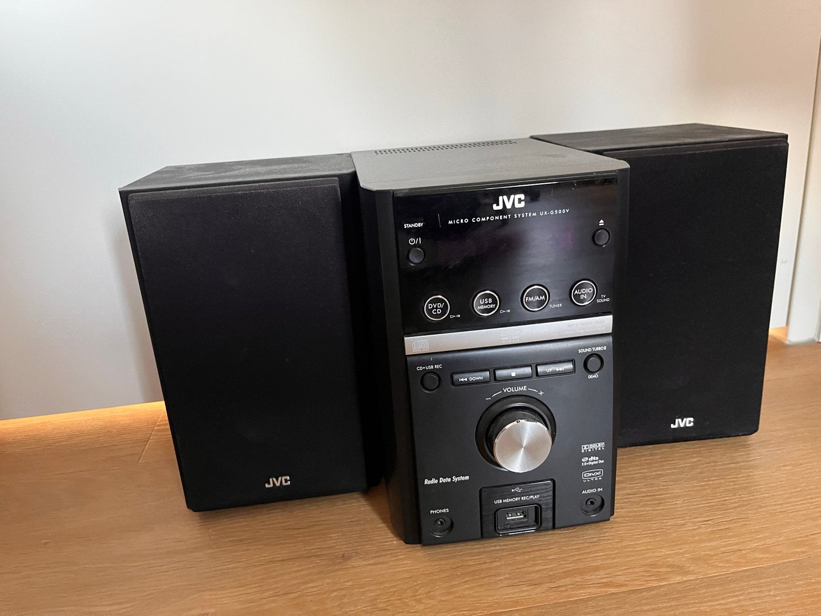 JVC stereotoren met speakers, Gebruikt, JVC, Cd-speler, Ophalen of Verzenden