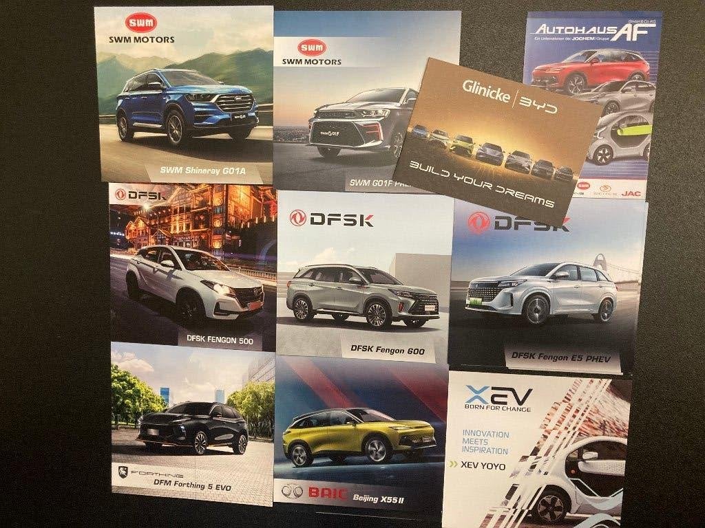 T E A B : DFSK / SWM / BYD / DFM / BAIC / 3EV folders, Ophalen, Zo goed als nieuw, Overige merken