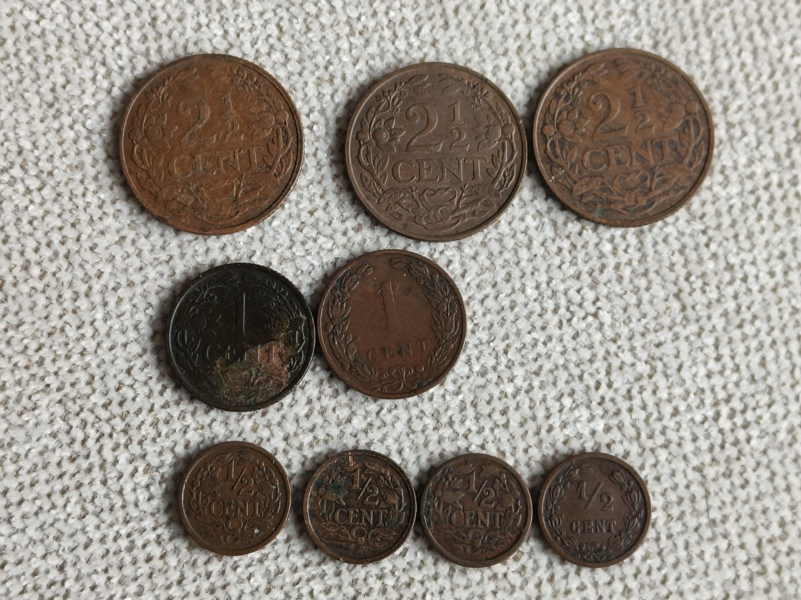 KAVELTJE HALVE, CENT, 2.5 CENT, Verzenden, Overige waardes
